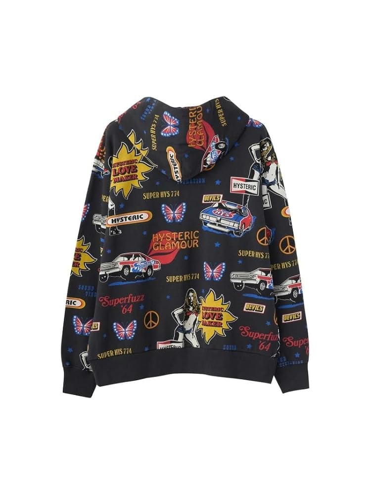 HYSTERIC GLAMOUR ブラック パーカー ヒステリックグラマー 中古・古着通販】Hysteric Glamour (ヒステリックグラマー